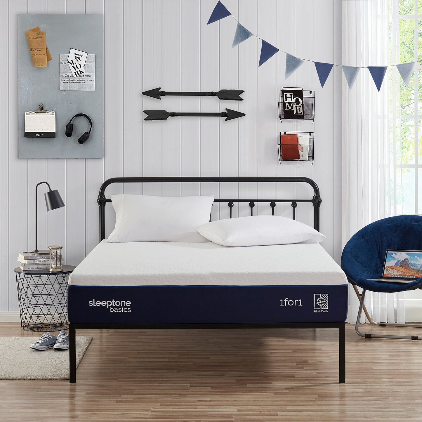 Sleeptone 10 inch Adjustable Memory Foam Mattress