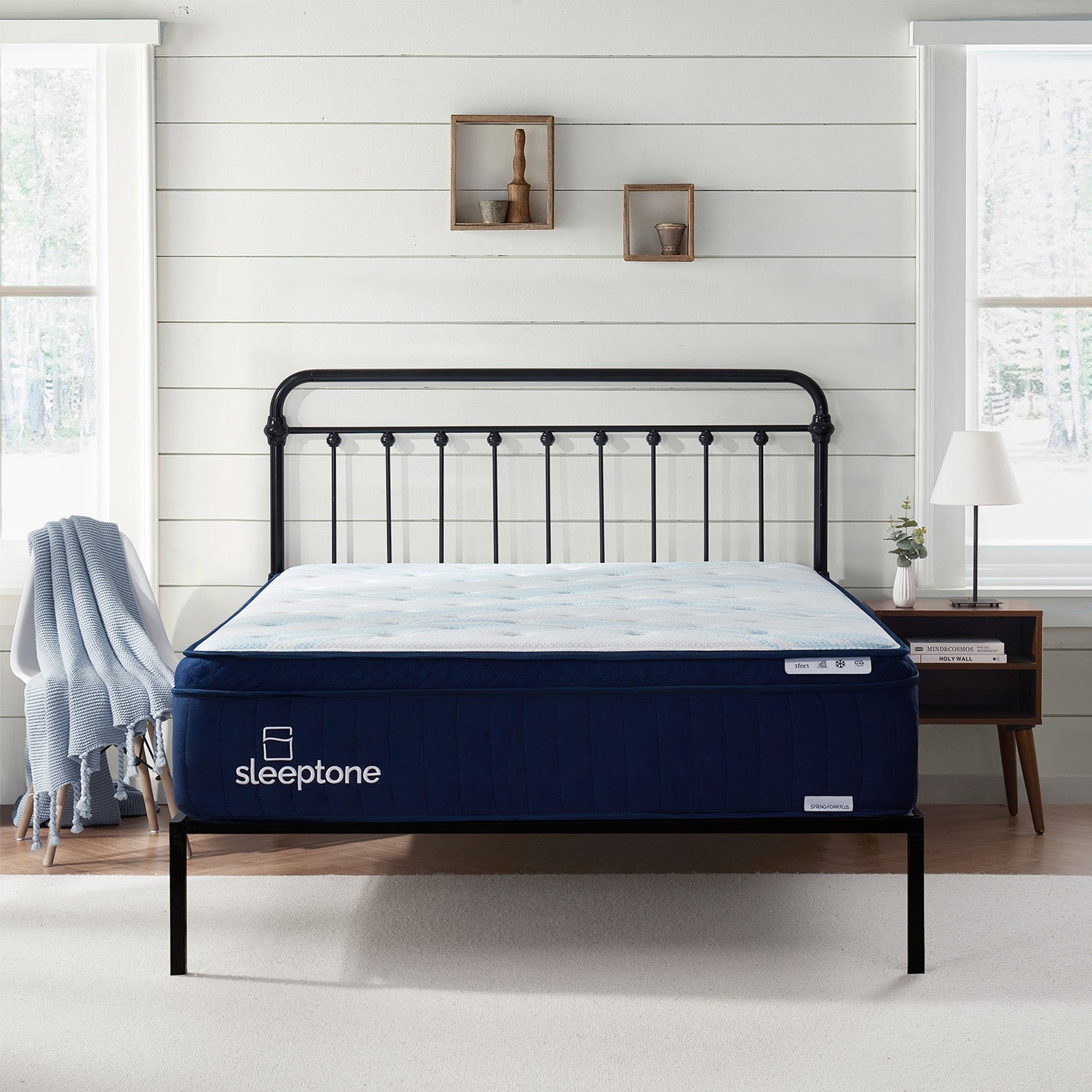 Sleeptone 14 inch Adjustable Hybrid Coil Mattress