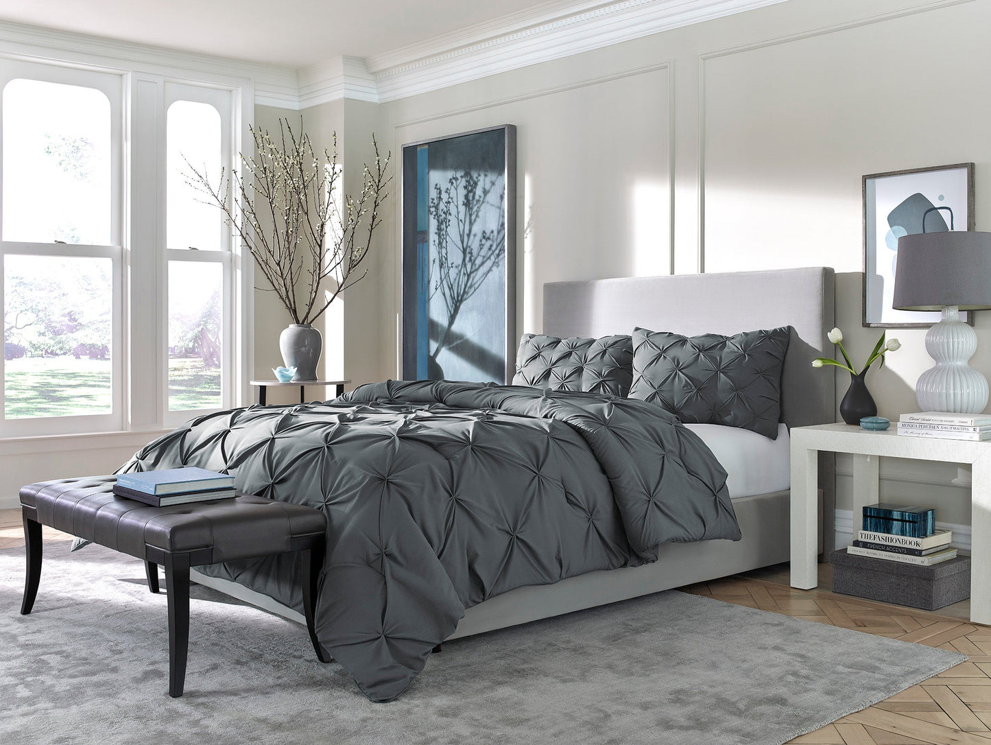 Sleeptone Tranquility Pinch Pleat Down Alternative Comforter Set